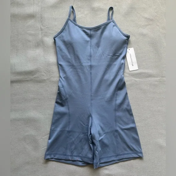 Yogalicious Lux Illusion Rib Lotus Romper Jumpsuit New - Picture 3 of 7